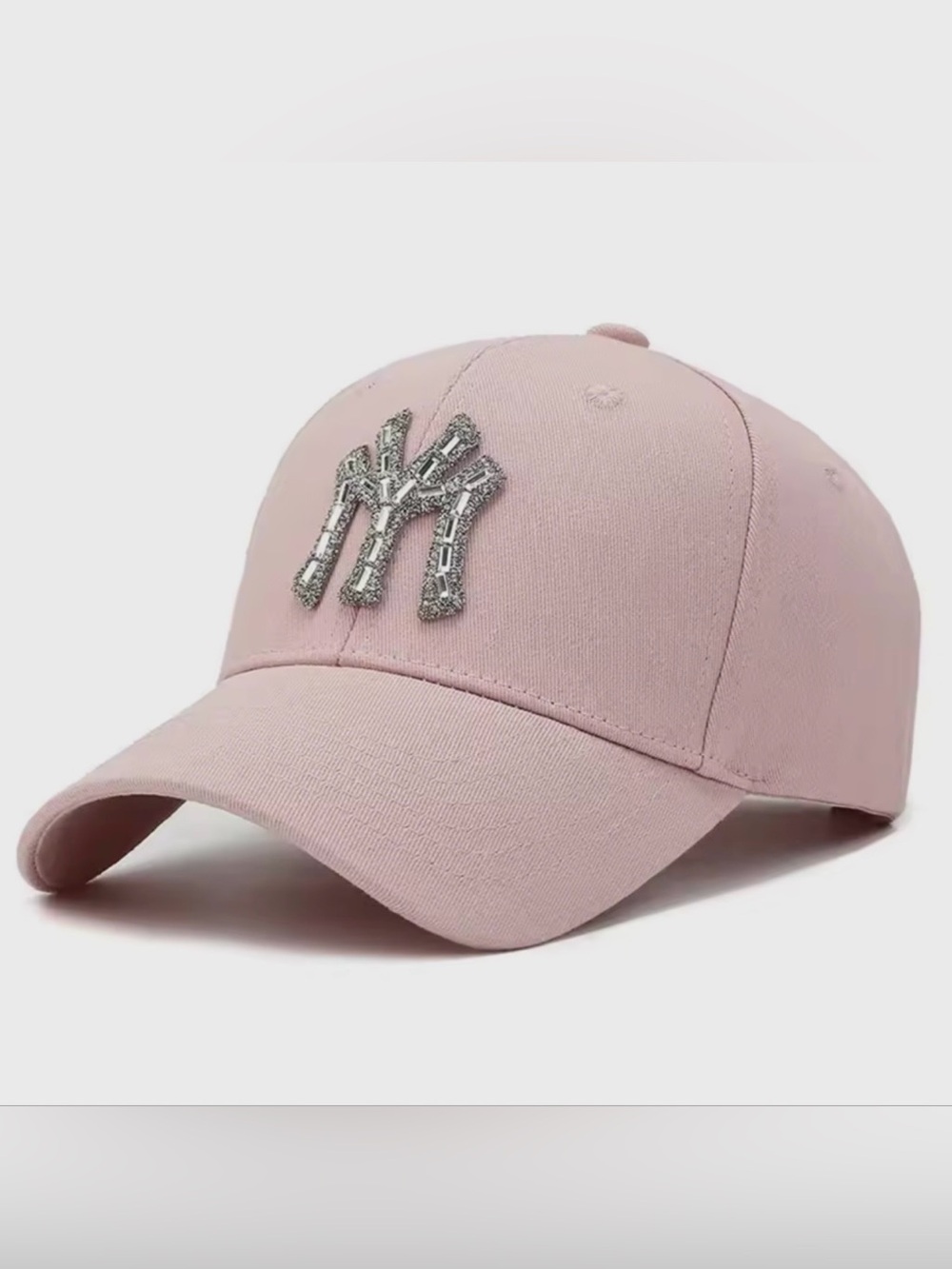 Embellished Pink Baseball Cap - Women Accessories